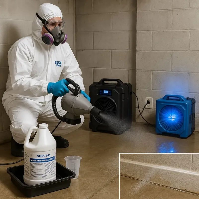 Sanitization and Odor Removal process in Clarksville, VA
